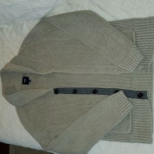UNISEX Adult/Teen Size Small GAP "Grandpa" Sweater. Button front. Oatmeal color.